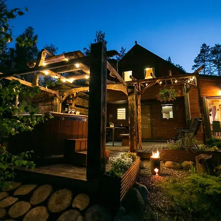 Domek Caloroczny Sowka Na Kaszubach Z Bania I Sauna Na Wylacznosc, Wspolny Basen I Bilard Z Domkiem Jeleniowka - Ostrowite Lesna Dolina Suleczyno Exterior photo