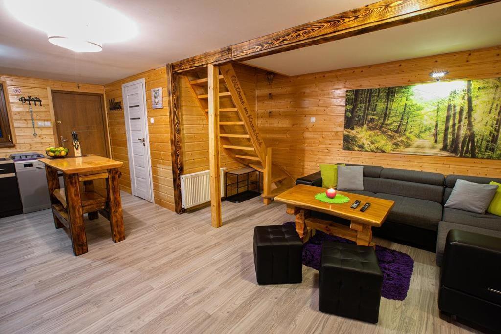 Caloroczny Sowka Na Kaszubach Z Bania I Sauna Na Wylacznosc, Wspolny Basen I Bilard Z Domkiem Jeleniowka - Ostrowite Lesna Dolina Ferienhaus Sulęczyno