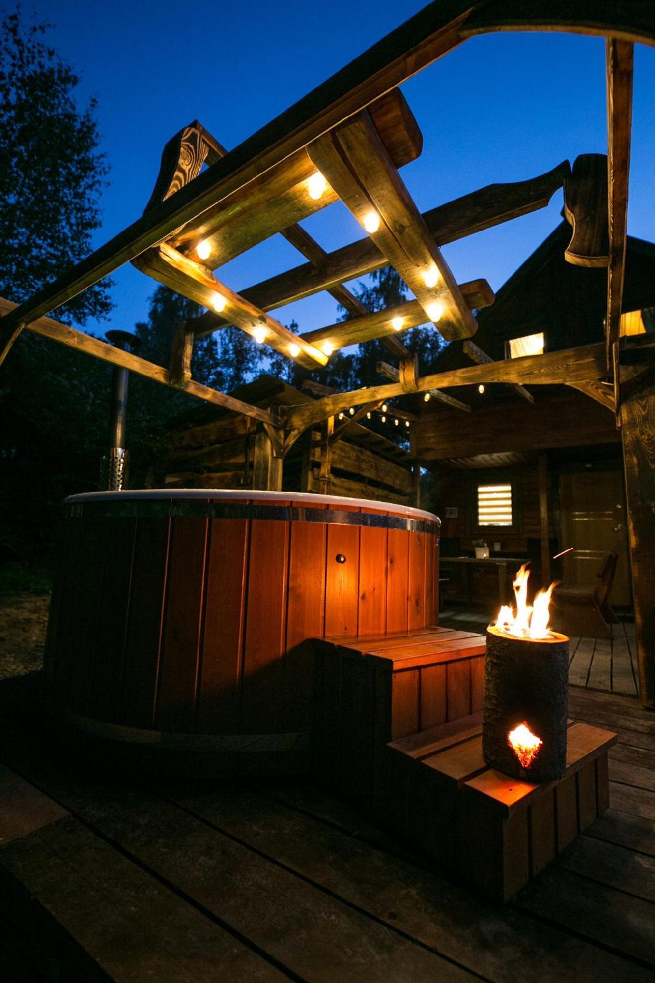Caloroczny Sowka Na Kaszubach Z Bania I Sauna Na Wylacznosc, Wspolny Basen I Bilard Z Domkiem Jeleniowka - Ostrowite Lesna Dolina Ferienhaus